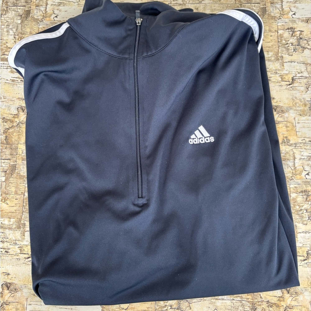 Men’s Navy Adidas quarter zip